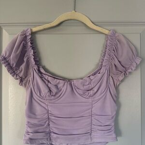 Lavender Crop Top